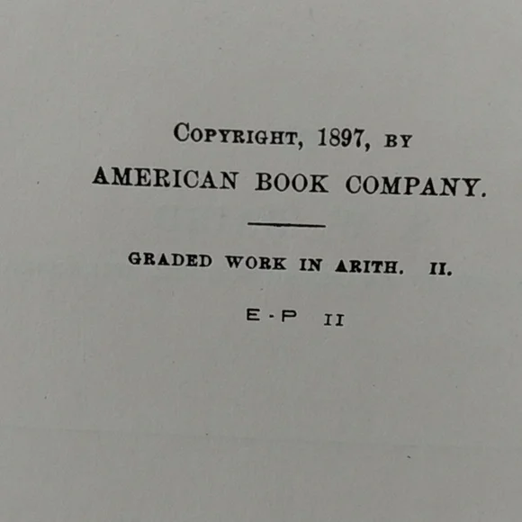 Antique Book Collection copyright 1892-1910 - Picture 7 of 15